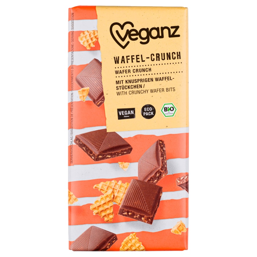 Veganz Bio Rice Choc Waffel-Crunch vegan 80g